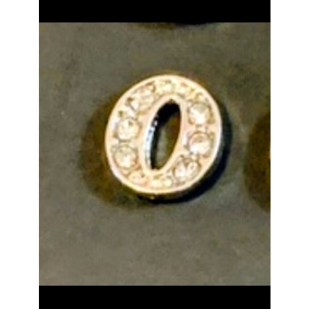 Omicron Rhinestone Charm For Floating Lockets